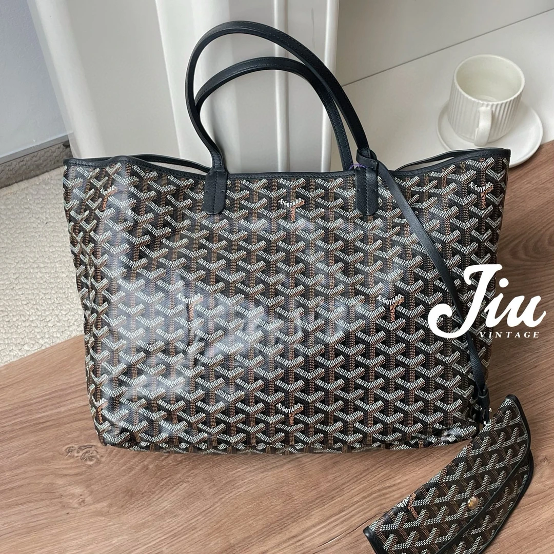 99新 Goyard 黑色tote小号子母包 CG14-0118休闲百搭单肩