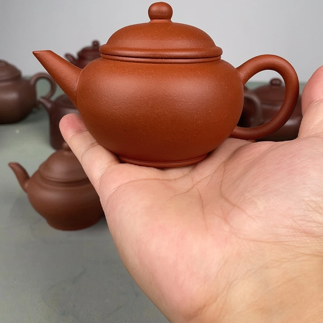 紫泥茶壶红泥台订厂版水平壶