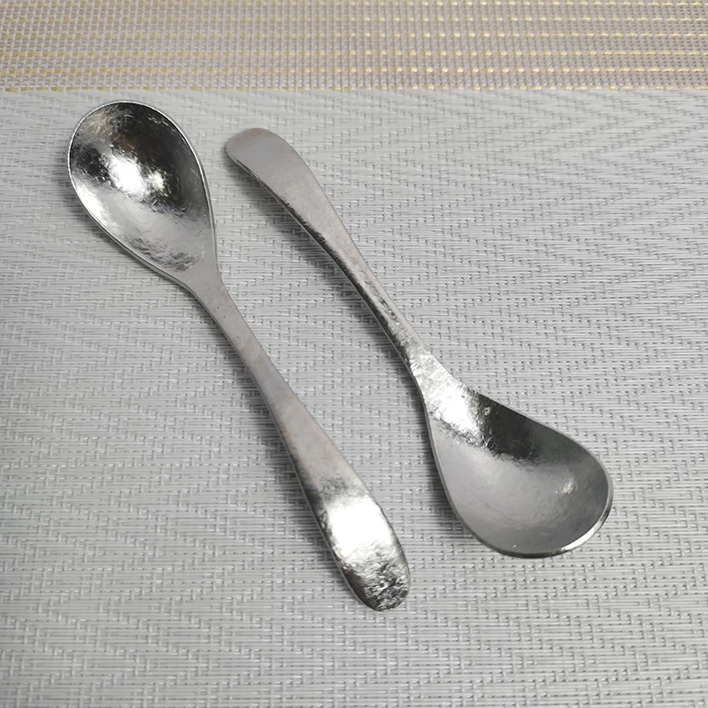 纯钛冰晶咖啡勺吃饭搅拌勺调料勺勺子长柄家用小勺汤匙