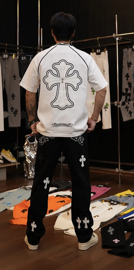 【壹楠】克家对角线.时尚直筒百搭牛仔裤-KLX-KLNZK66385