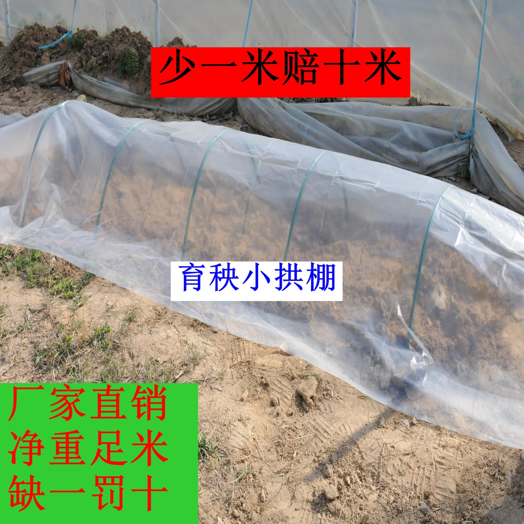 小拱棚专用膜 白膜2米宽2.5丝 3丝 4丝净重育秧膜农用塑料布
