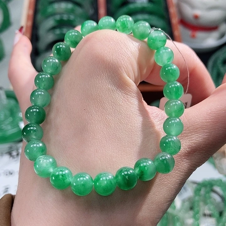 石英质玉手串未镶嵌天然A货非洲翠珠串