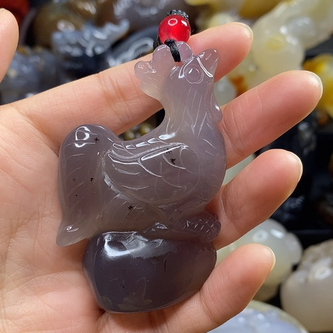 玛瑙/玉髓未镶嵌小手把件