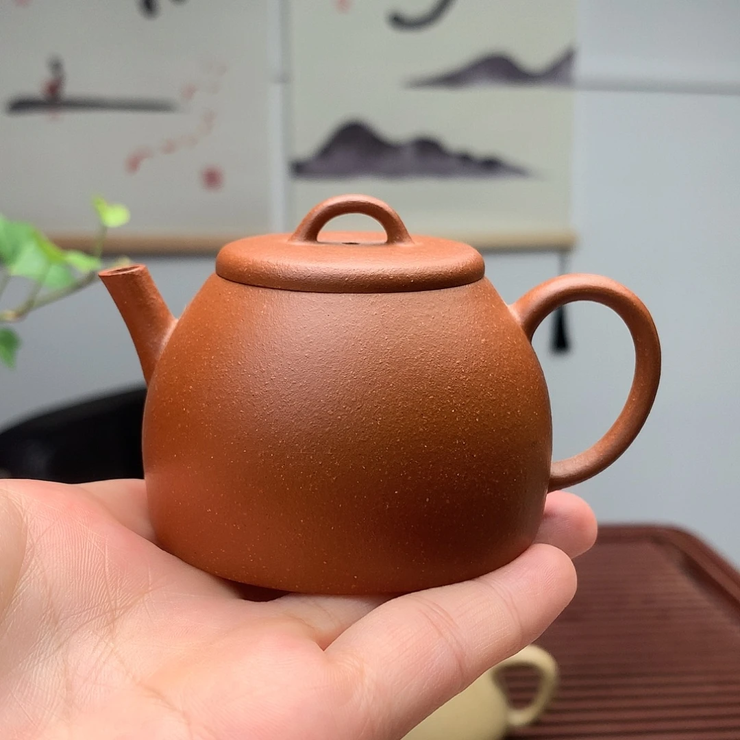 紫砂茶壶原矿小红泥