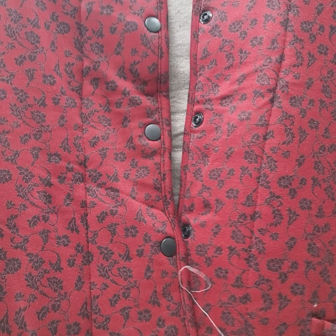 背心2X暗红色棉袄