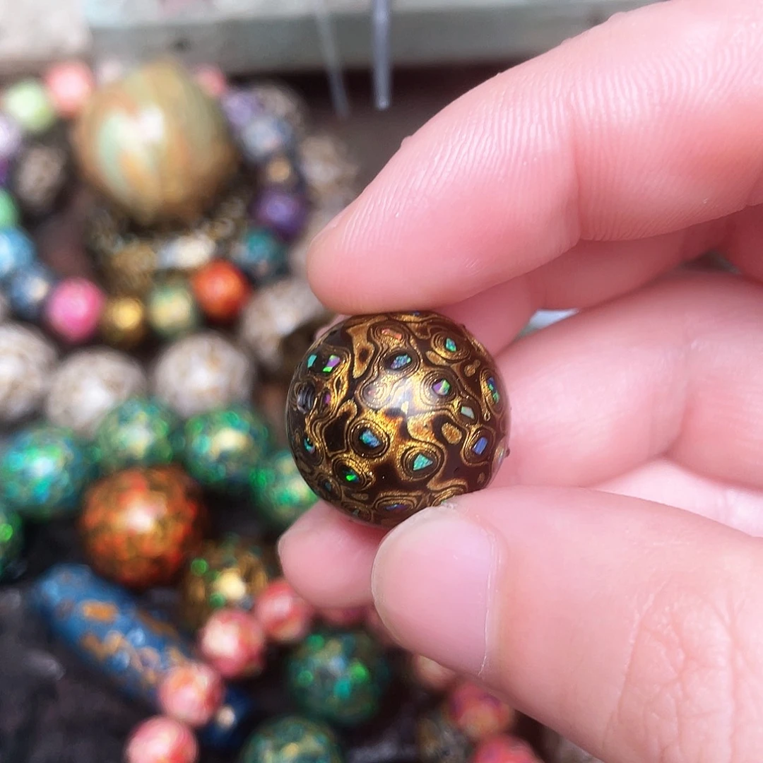 我**温大漆手作工艺珠子18满欧
