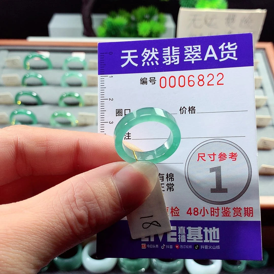 翡翠戒指未镶嵌18号