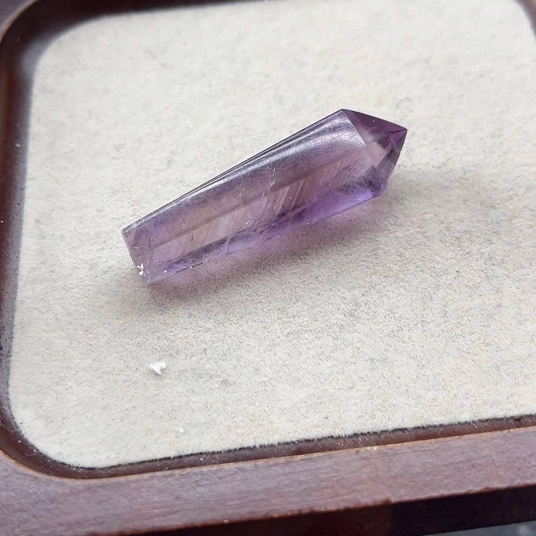 水晶珠宝半成品未镶嵌47巴西紫水晶千层权杖