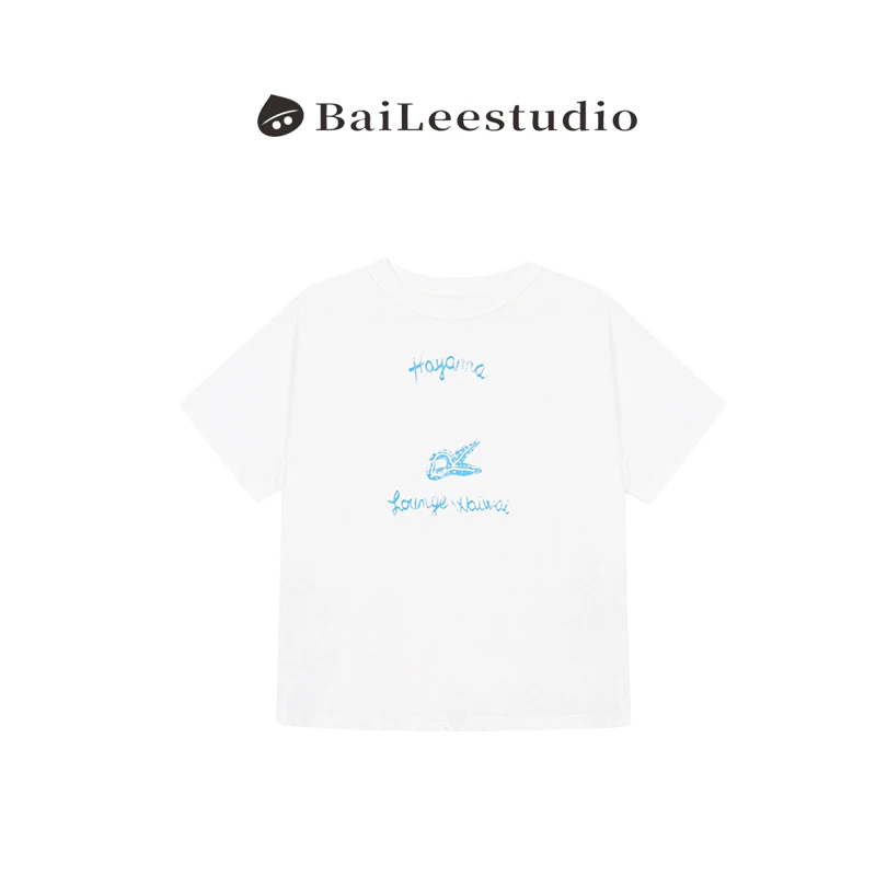 【柏栗良品】2025夏季短袖简约宽松设计师T恤250283