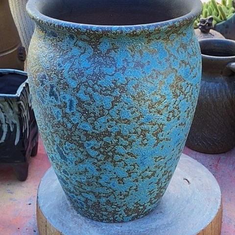 紫砂花盆口20高度27.手工