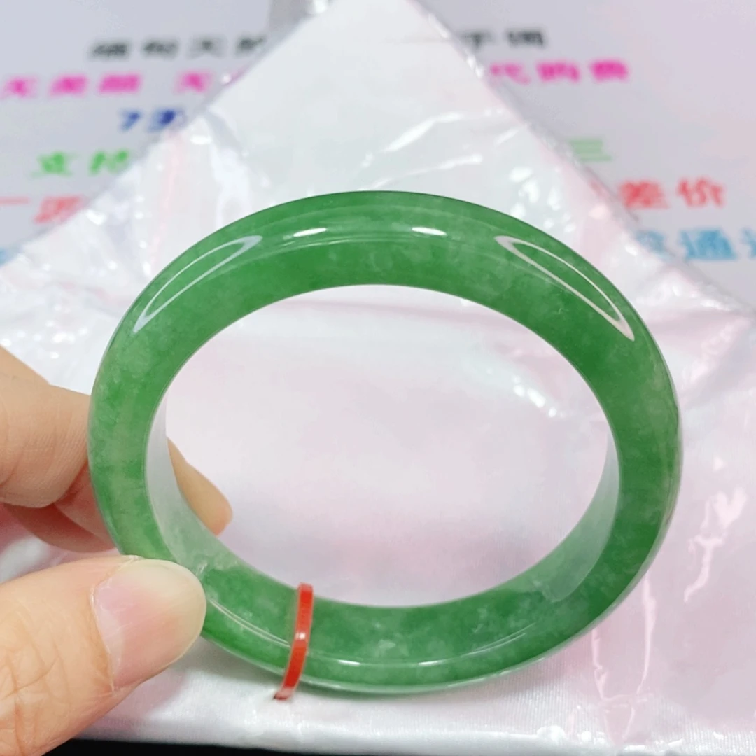 未镶嵌手镯翡翠55圈口正圈