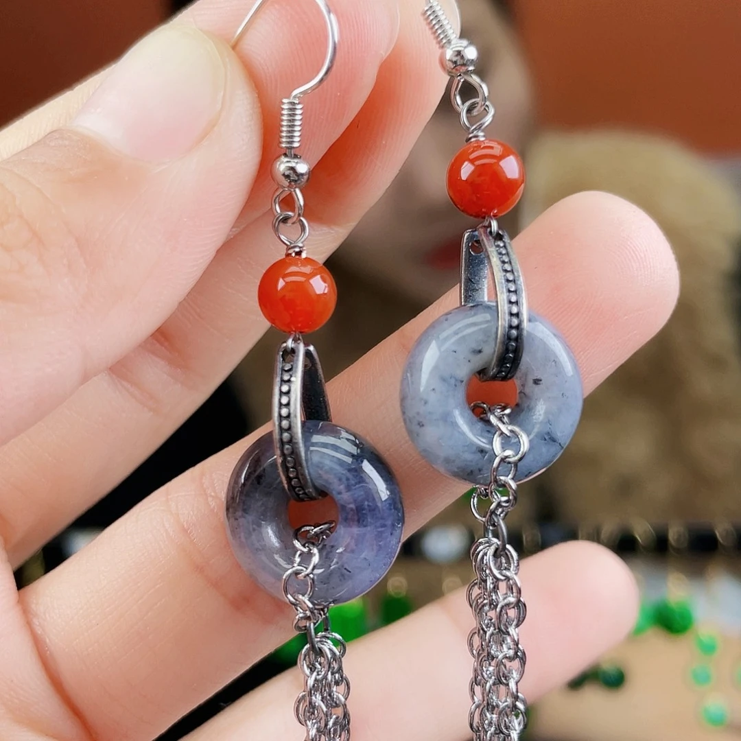 翡翠未镶嵌耳饰饰品