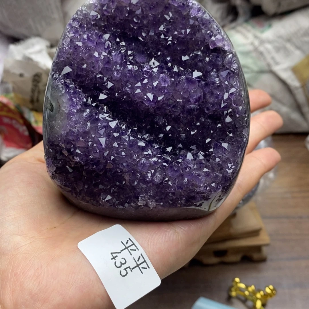 紫晶珠宝半成品未镶嵌