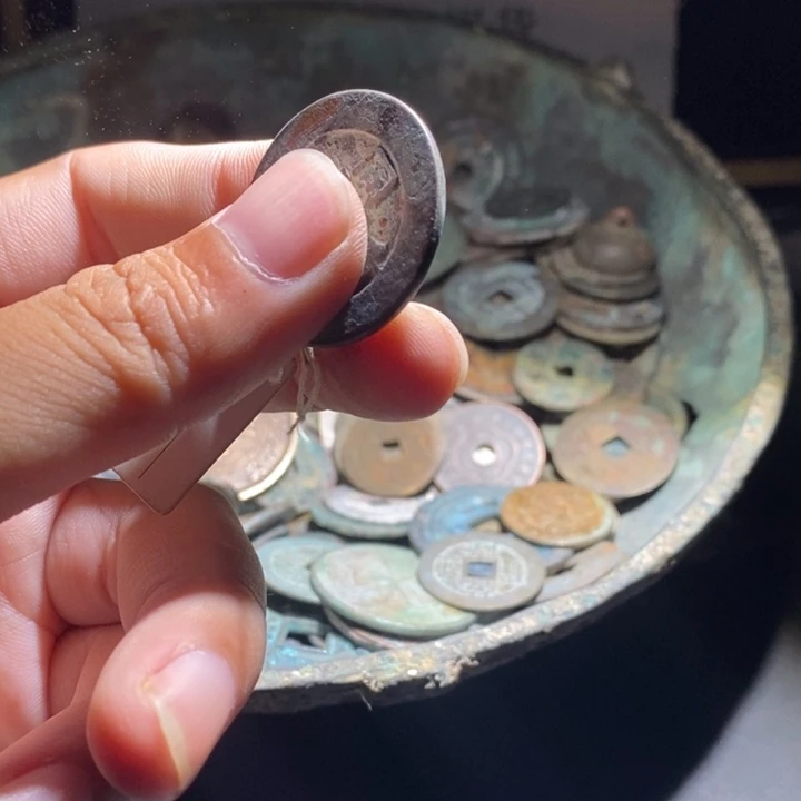 铜铁合金类古钱币工艺品挂件