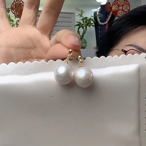 淡水珍珠耳饰未镶嵌