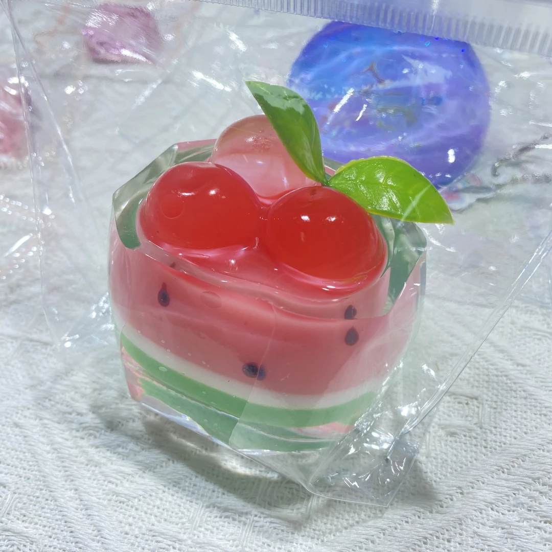 西瓜系列透明捏捏乐食品级硅胶创意玩具解压