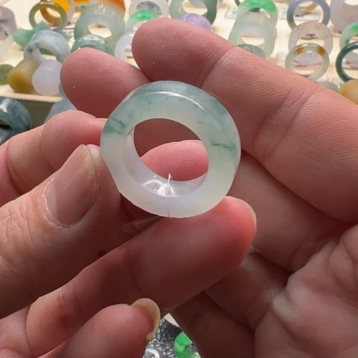 定制翡翠未镶嵌翡翠戒指8-12