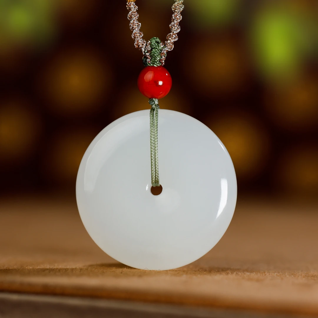 和田玉圆满/羊脂玉平安扣（多样性发其一）