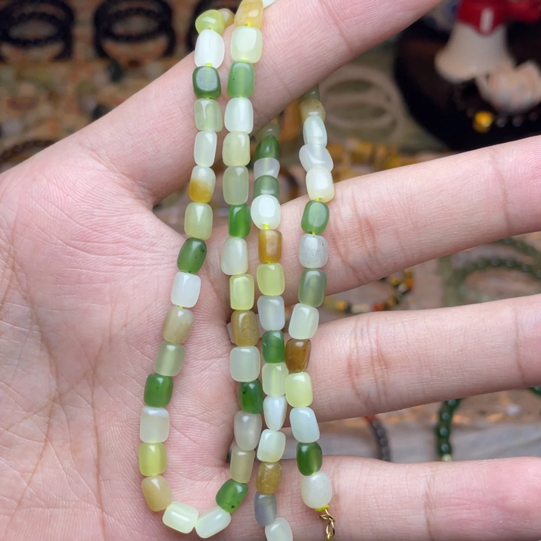 和田玉未镶嵌手链