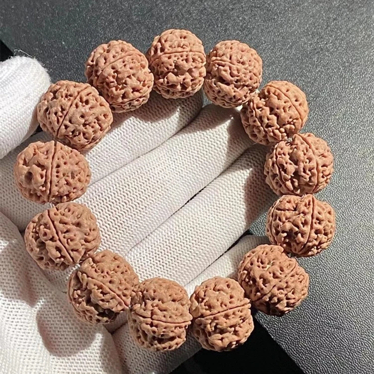 尼泊尔大金刚菩提子六瓣手串满肉蜂王手爆肉蜂窝梅花双龙文玩男女