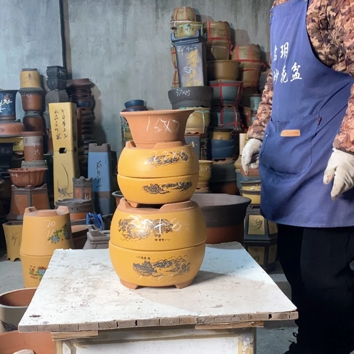 紫砂花盆紫砂花盆