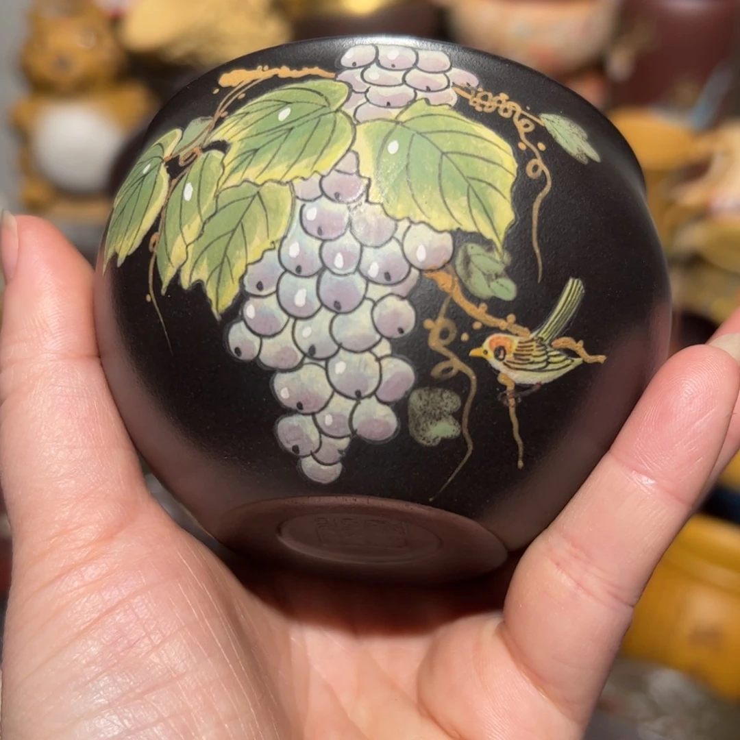 紫砂茶杯宜兴紫砂主人杯