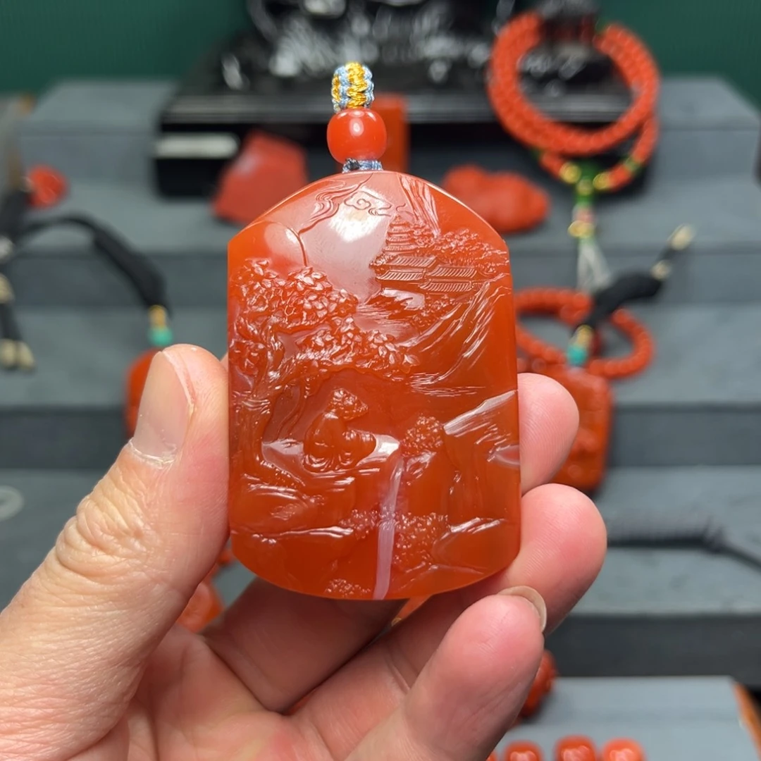 南红玛瑙达摩悟道未镶嵌