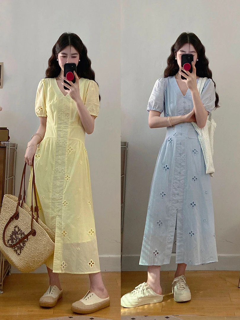 大码女装盛夏花园夏季显瘦遮肉A字型连衣裙胖MM夏季新款裙