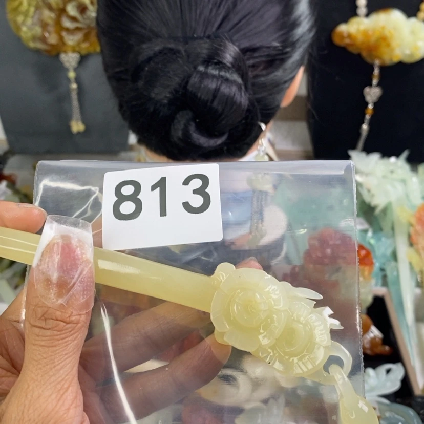 【闪购商品】岫玉发饰未镶嵌?**?发簪