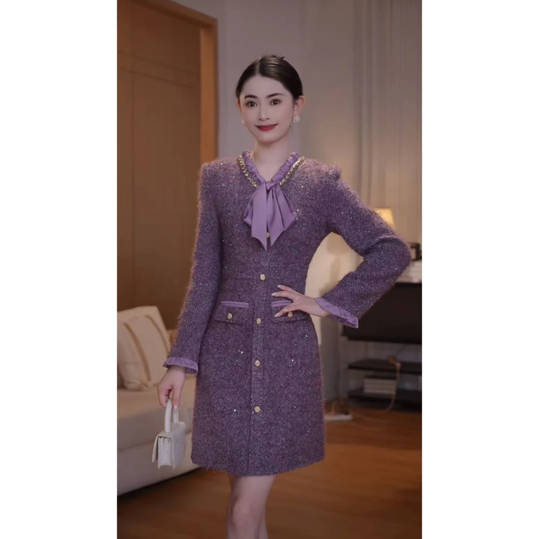 【古蔓诗上新！】2407囯内设计师品牌女装气质收腰连衣裙