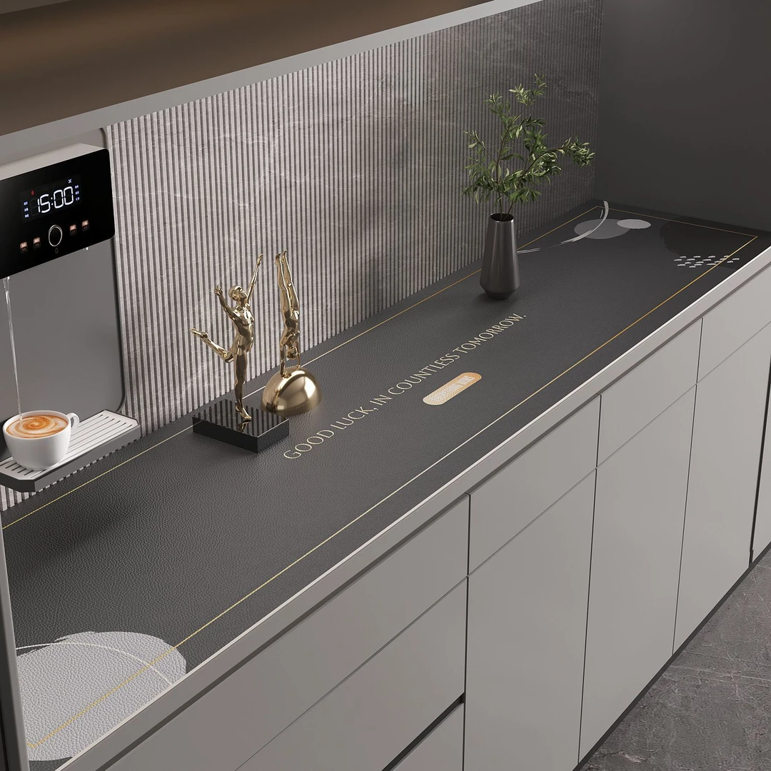 轻奢餐边柜桌垫电视柜鞋柜玄关高级皮革桌布防脏台面保护垫子盖布