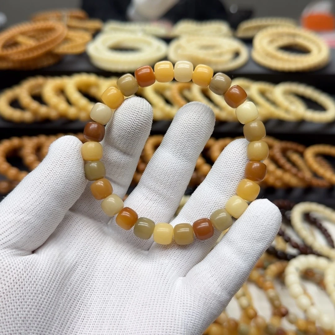 手串菩提根/象牙果8×9 5年 鬼工