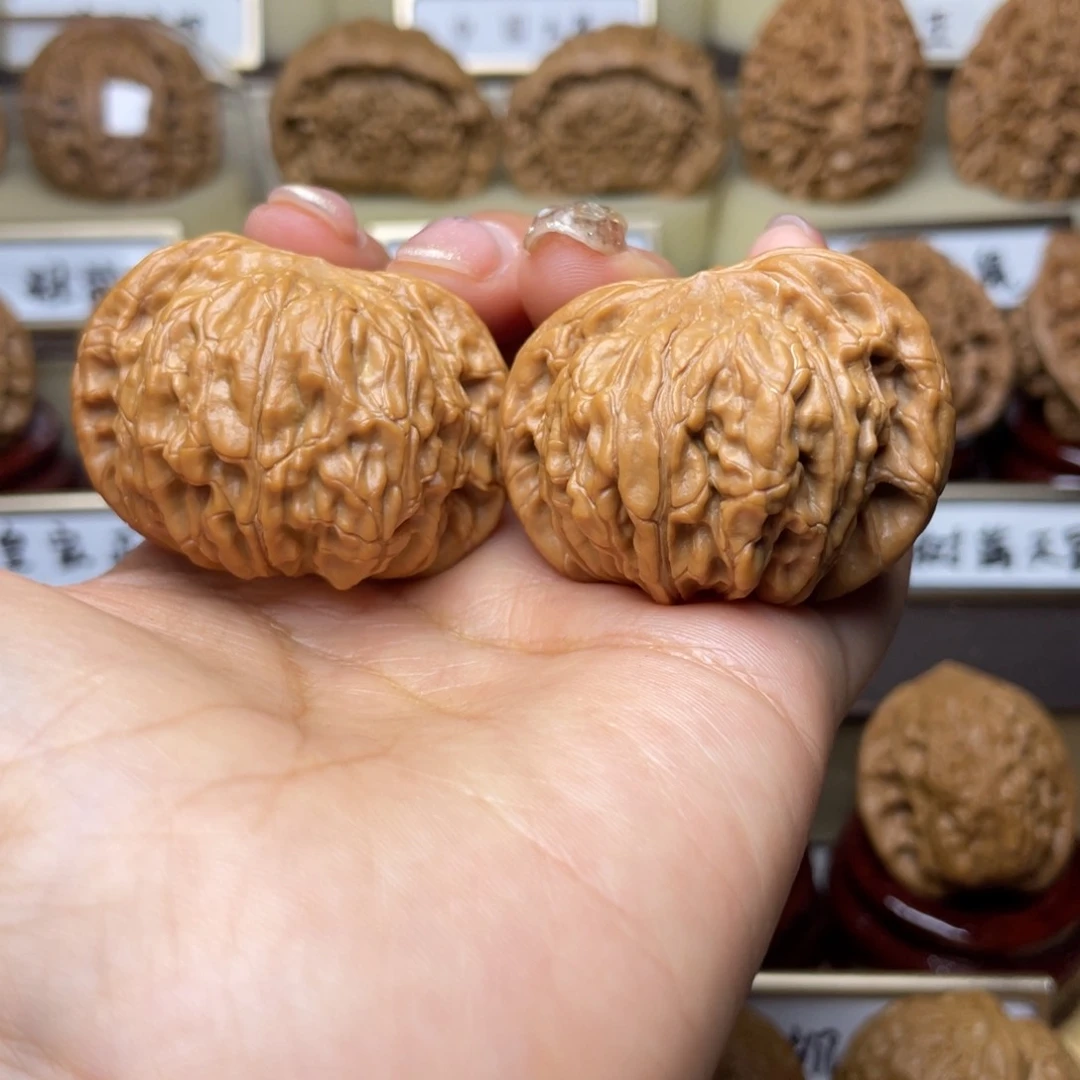 文玩核桃把件夏*.磨盘42左右