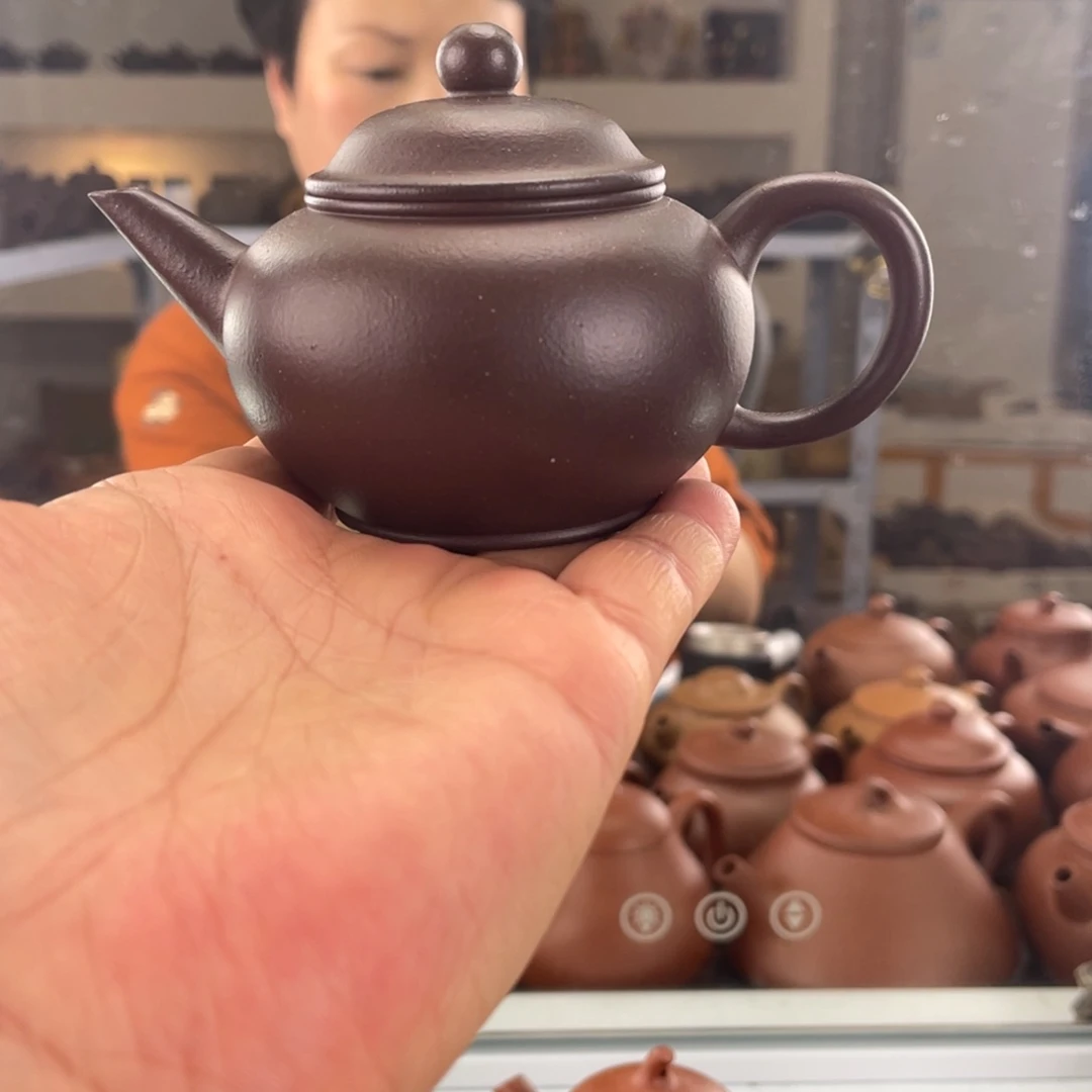 茶壶紫砂大水潭底槽清手磨料水平100cc