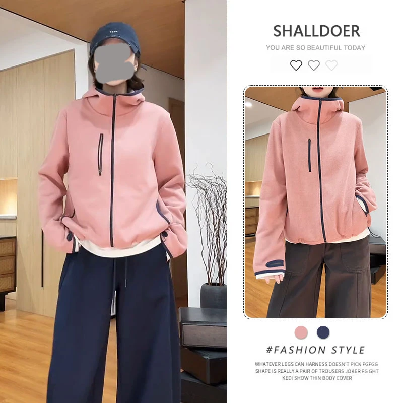 2025秋季新款休闲宽松百搭慵懒风长袖外套女时尚设计感上衣