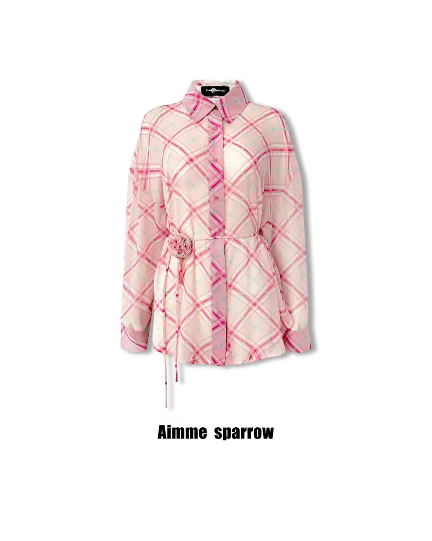 Aimme sparrow 格纹衬衫