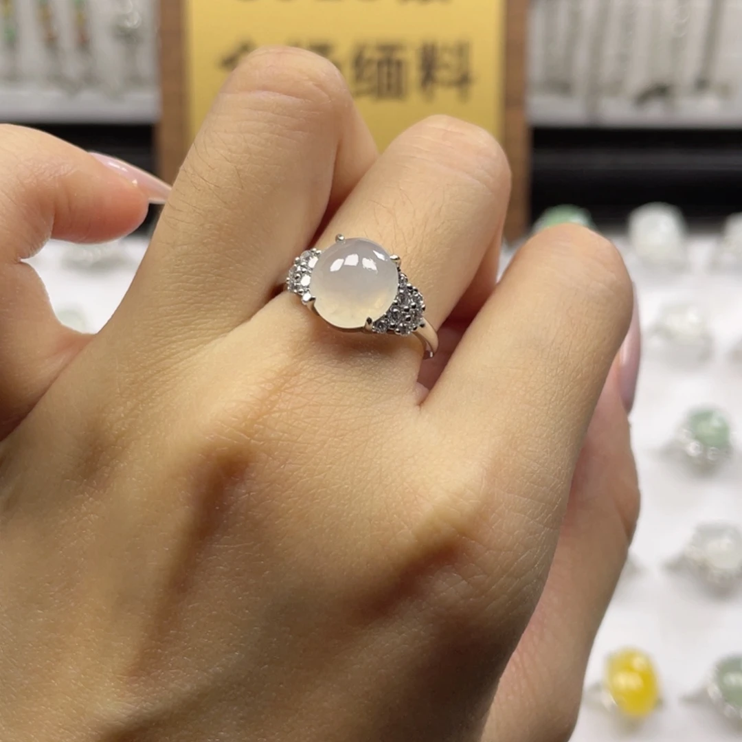 翡翠银S925镶嵌手链