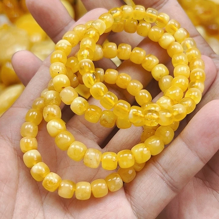 蜜蜡未镶嵌珠宝奇石单圈，7.5-8mm，微瑕，福利