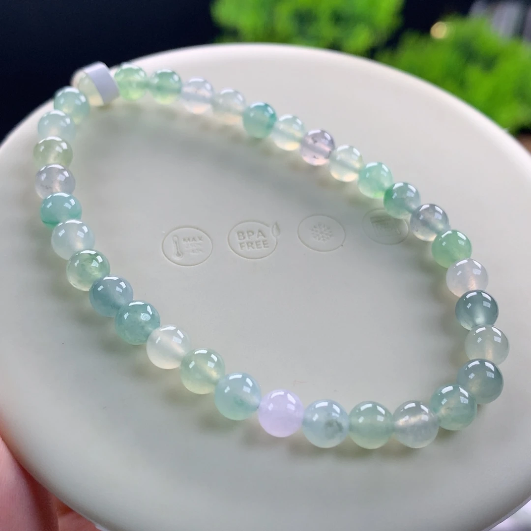 翡翠未镶嵌手链20号卡5.5