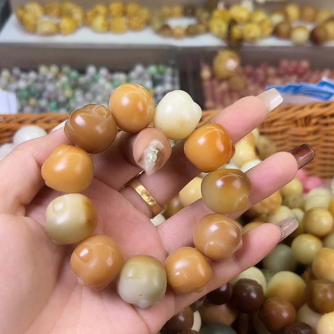 菩提根/象牙果吊坠瑕疵串1条66有裂