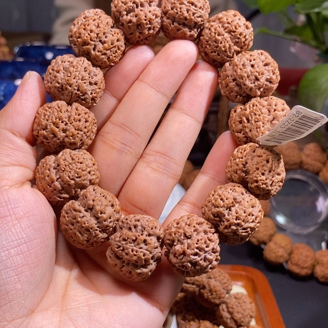 金刚菩提手串国***萝k1树王23mm