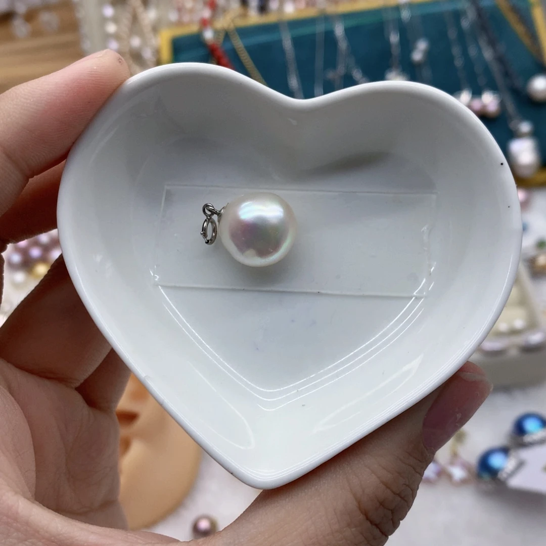 淡水珍珠颈饰银S925镶嵌