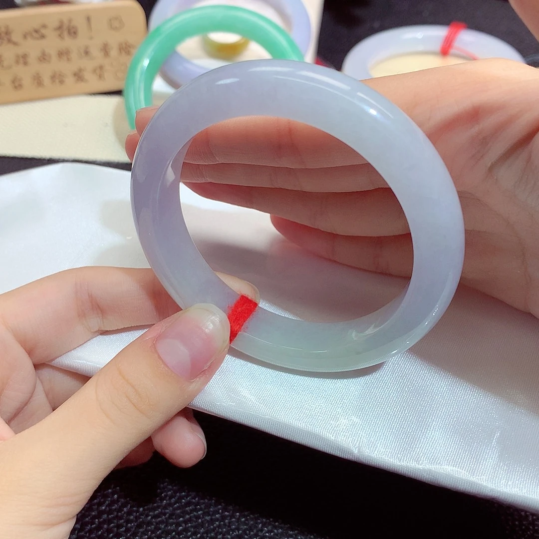 翡翠未镶嵌手镯7015