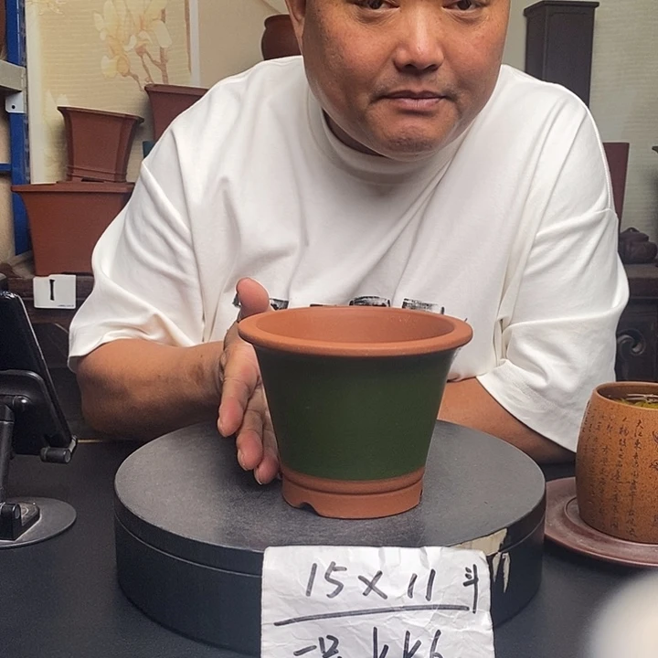 紫砂花盆货号一只KK6