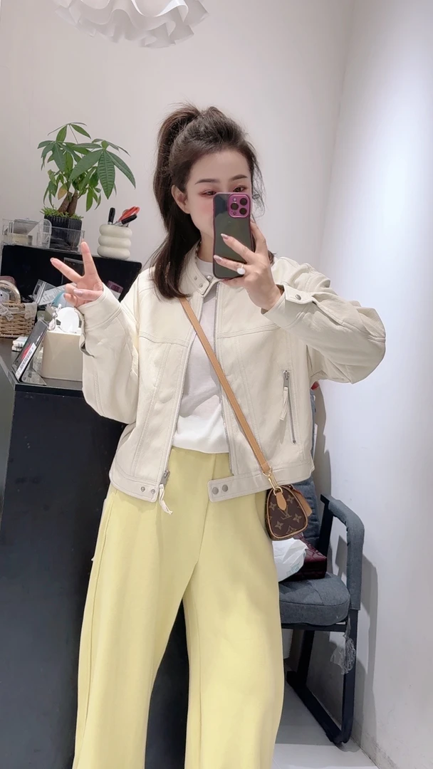 休闲小立领拉链外套