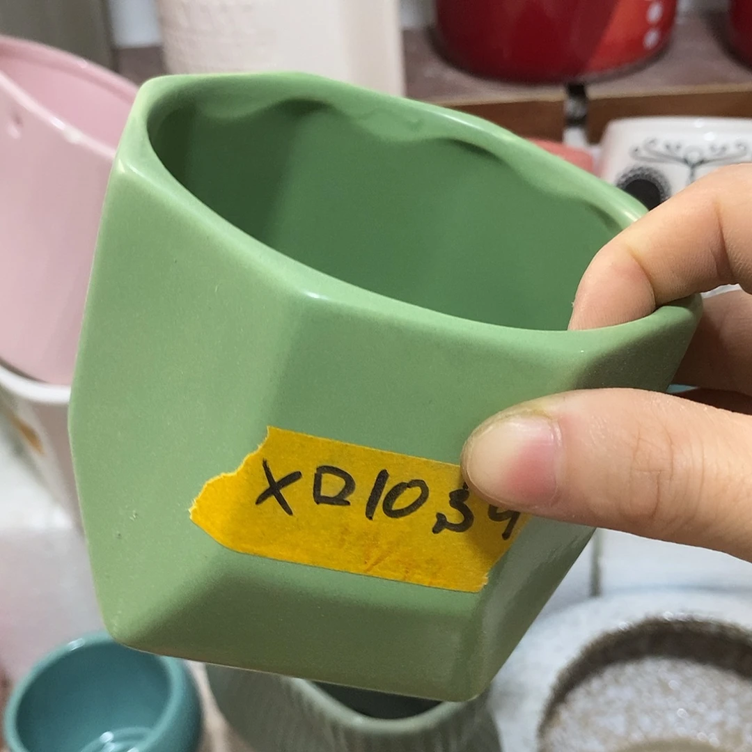杯子陶陶盆有孔 瑕疵介意勿拍