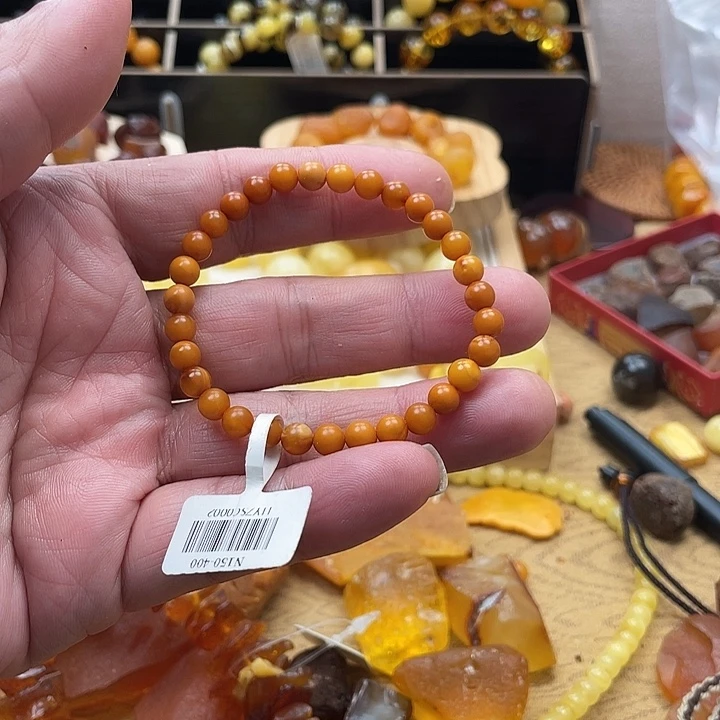 琥珀未镶嵌套链手串