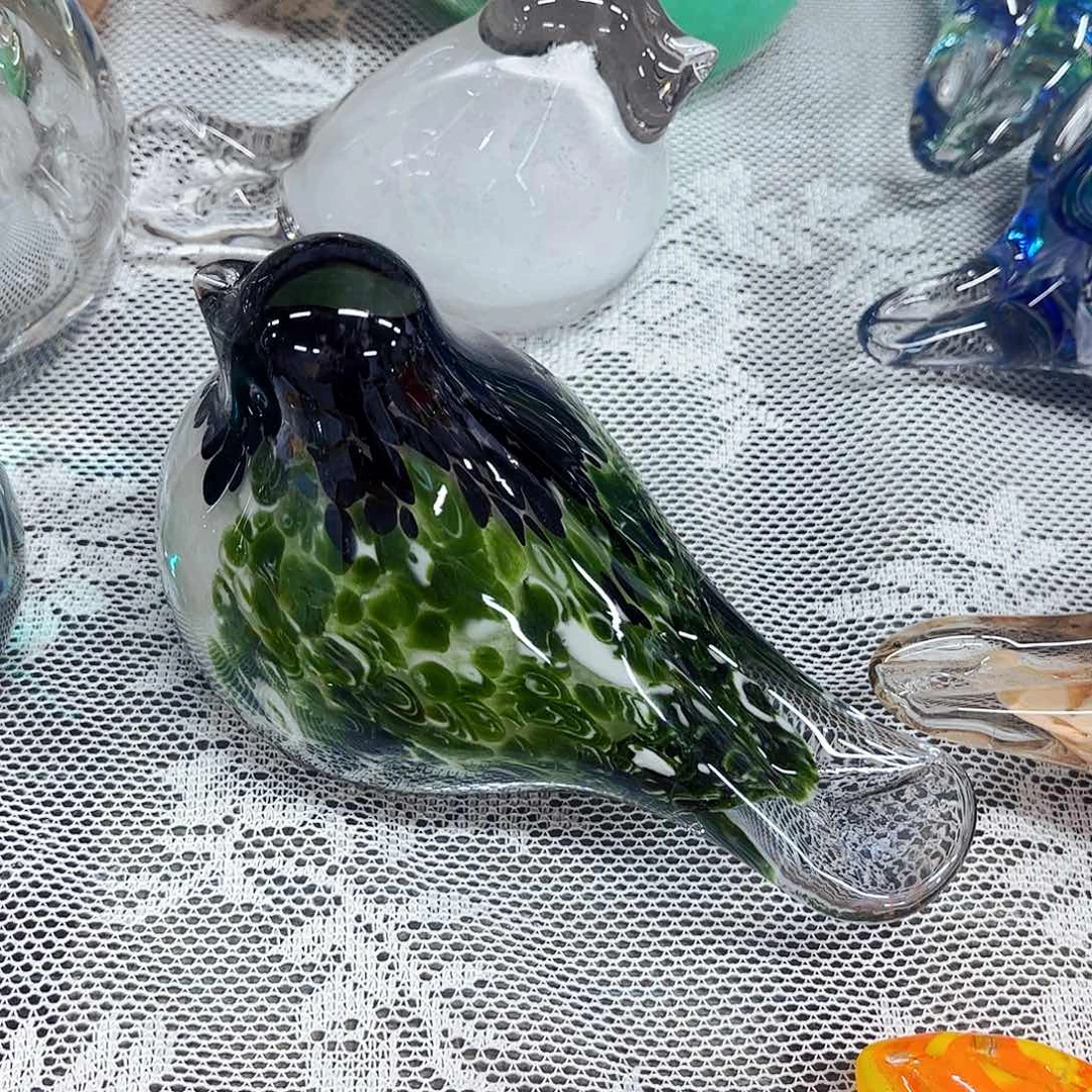 绿花鸟 家悦琉璃工艺品
