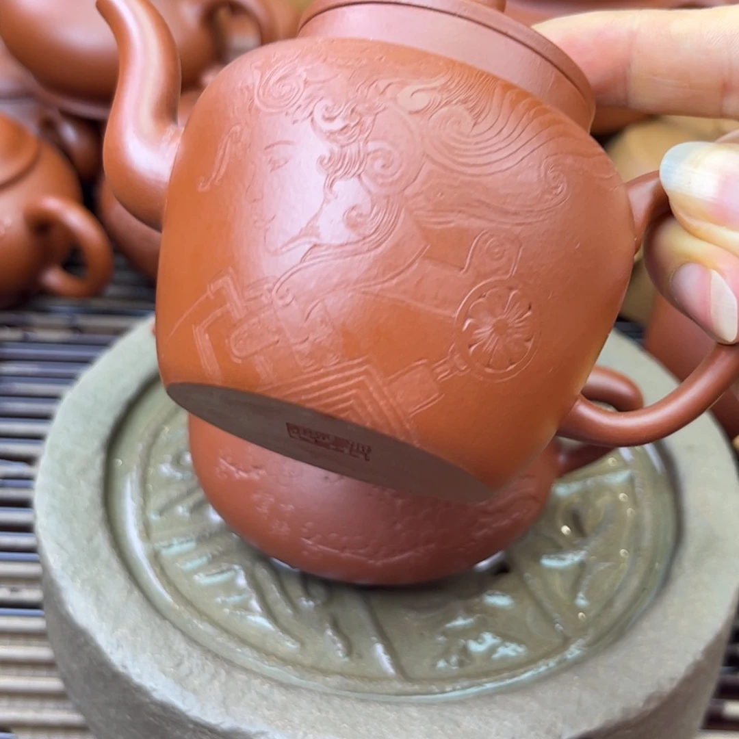 紫砂茶壶走***逛朱泥 宫灯 换购