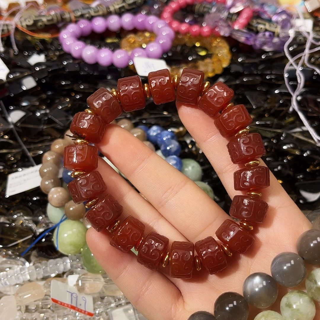 玛瑙/玉髓散珠老玛瑙
